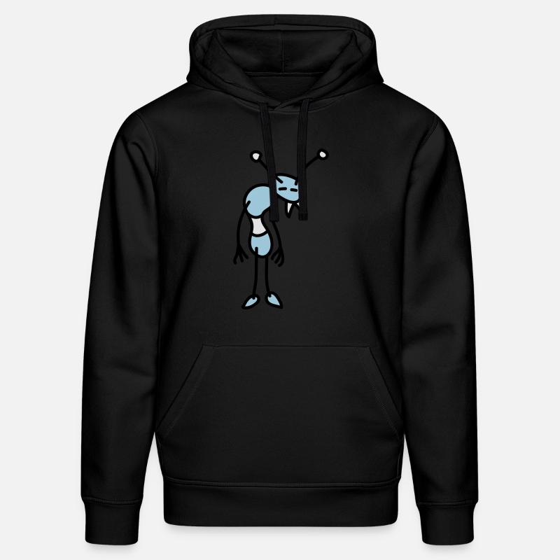 sad_bug_3c - Sweat à capuche bio DRUMMER Stanley/Stella Unisexe - noir