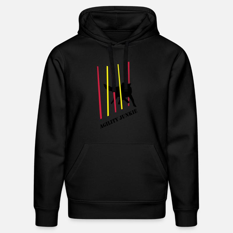 Agility Junkie_2_cb - Stanley/Stella Unisex Bio-Hoodie DRUMMER  - Schwarz