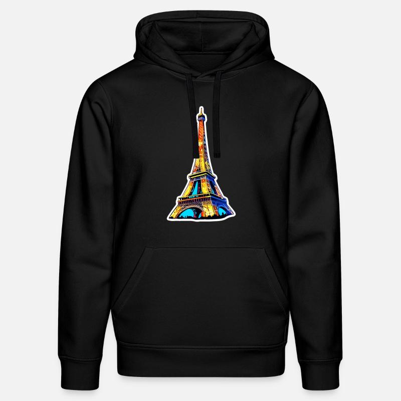 Eiffel tower #20 - Sweat à capuche bio DRUMMER Stanley/Stella Unisexe - noir
