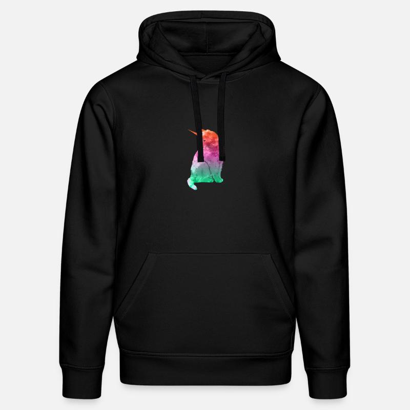 Einhorn Katze Geschenk - Stanley/Stella Unisex Bio-Hoodie DRUMMER  - Schwarz
