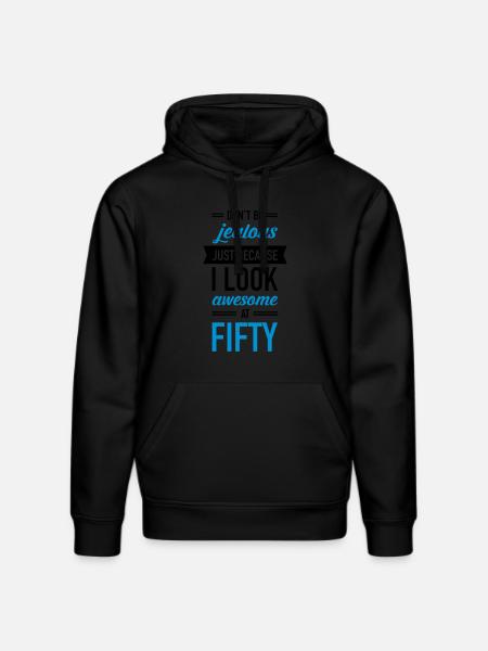 Awesome At Fifty - Stanley/Stella Unisex Bio-Hoodie DRUMMER  - Schwarz