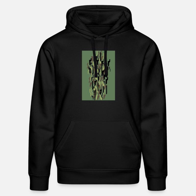 Camouflage Art Olive - Sweat à capuche bio DRUMMER Stanley/Stella Unisexe - noir
