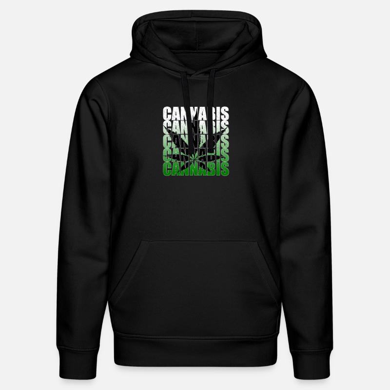 Feuille de Cannabis - Sweat à capuche bio DRUMMER Stanley/Stella Unisexe - noir