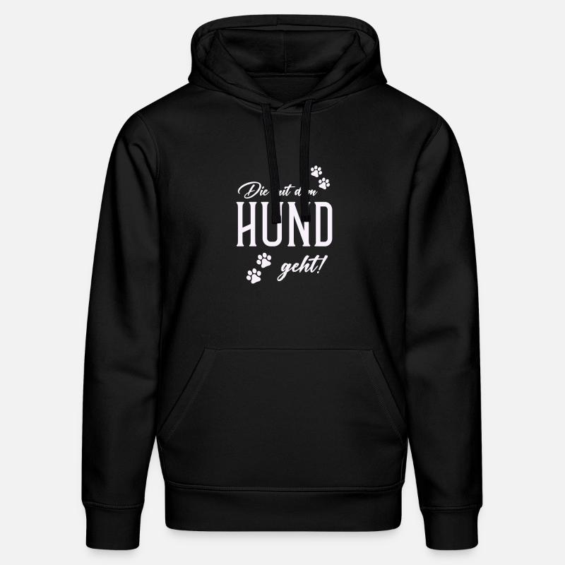 Hund und Gassi Stil - Stanley/Stella Unisex Bio-Hoodie DRUMMER  - Schwarz