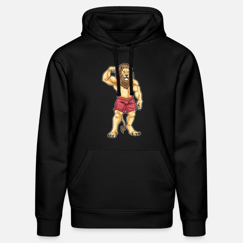 Leo Bodybuilder Musculation - Sweat à capuche bio DRUMMER Stanley/Stella Unisexe - noir