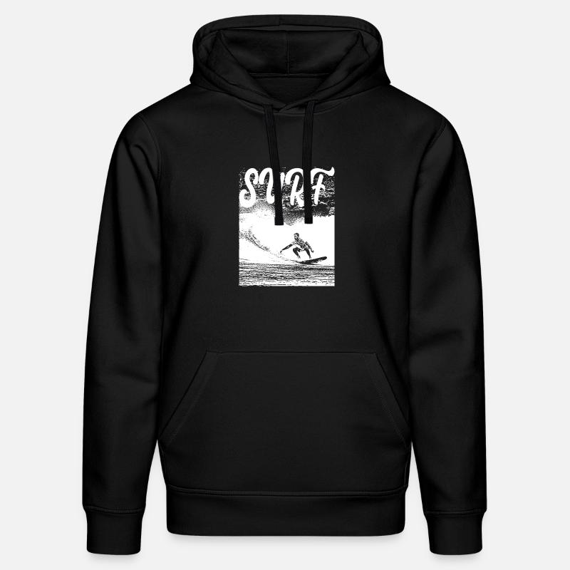 SURF - Sweat à capuche bio DRUMMER Stanley/Stella Unisexe - noir