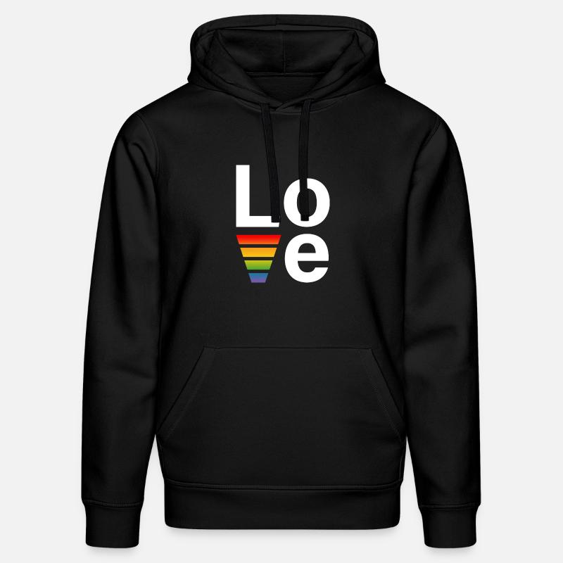 Chemise LGBT Regenbogen love blanc - Sweat à capuche bio DRUMMER Stanley/Stella Unisexe - noir
