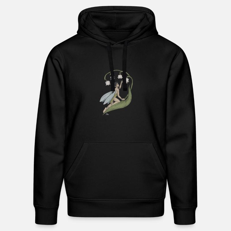 Pixie mit Maiglöckchen - Stanley/Stella Unisex Bio-Hoodie DRUMMER - Schwarz