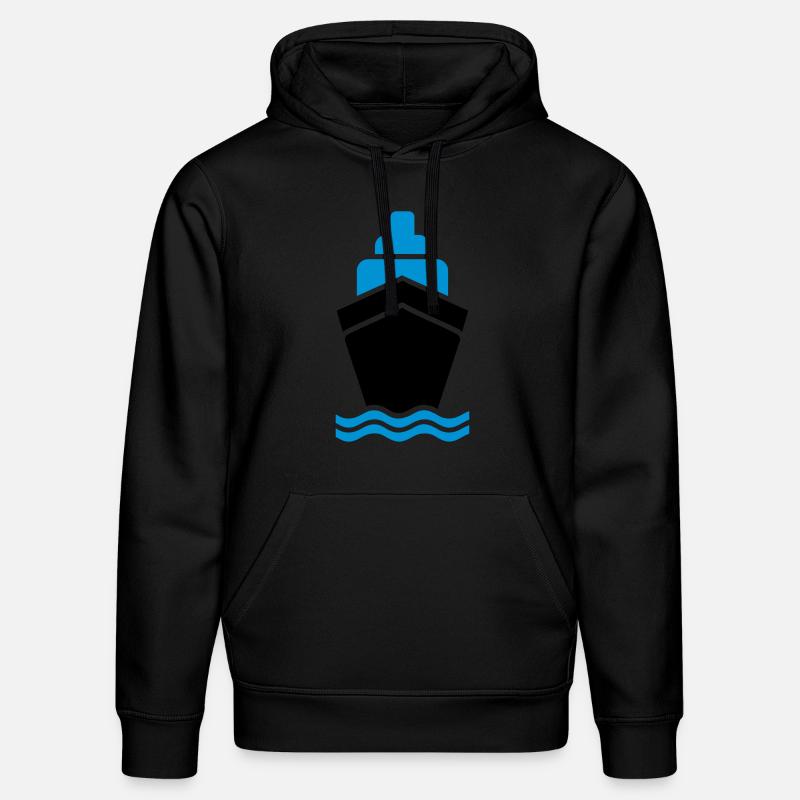 Bateau - Sweat à capuche bio DRUMMER Stanley/Stella Unisexe - noir