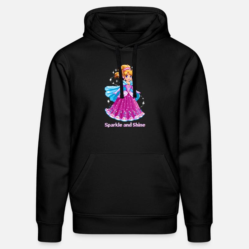 Pixel Art Anime Princesse - Sweat à capuche bio DRUMMER Stanley/Stella Unisexe - noir