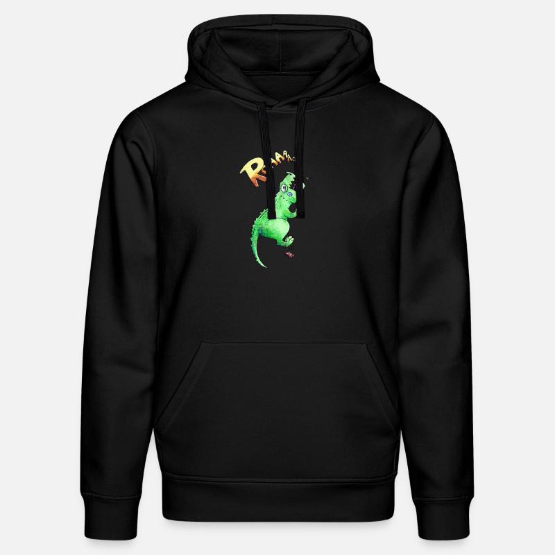 T-rex - Stanley/Stella DRUMMER Unisex Organic Hoodie - black