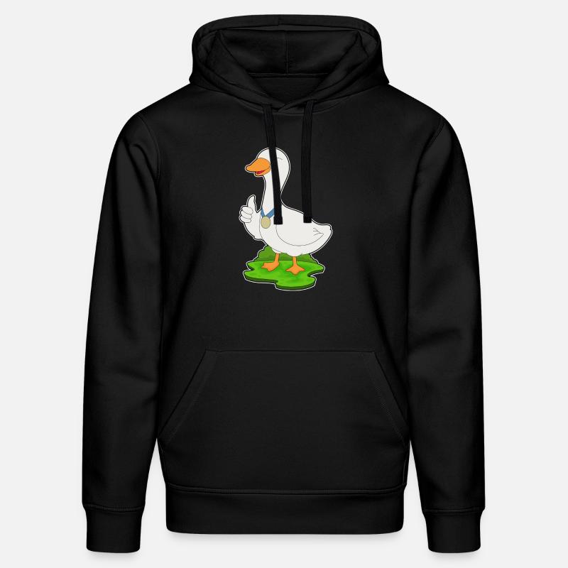 Médaille du canard - Sweat à capuche bio DRUMMER Stanley/Stella Unisexe - noir