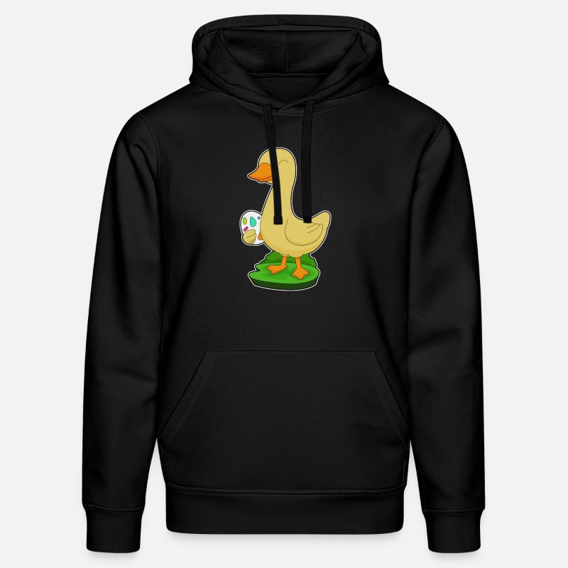 Duck Easter Easter Egg - Stanley/Stella DRUMMER Unisex Organic Hoodie - black