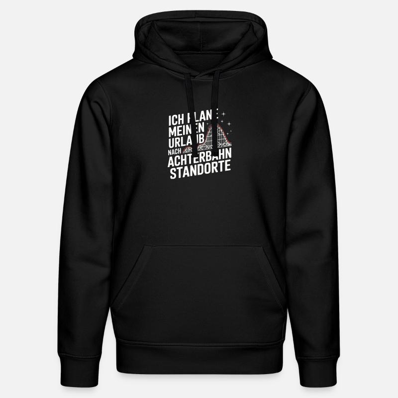 Achterbahn Freizeitpark Roller Coaster - Stanley/Stella Unisex Bio-Hoodie DRUMMER - Schwarz