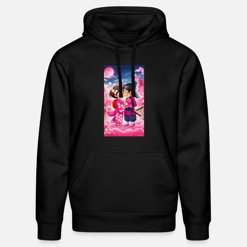 Amour Manga – Romance de Saint-Valentin - Sweat à capuche bio DRUMMER Stanley/Stella Unisexe - noir