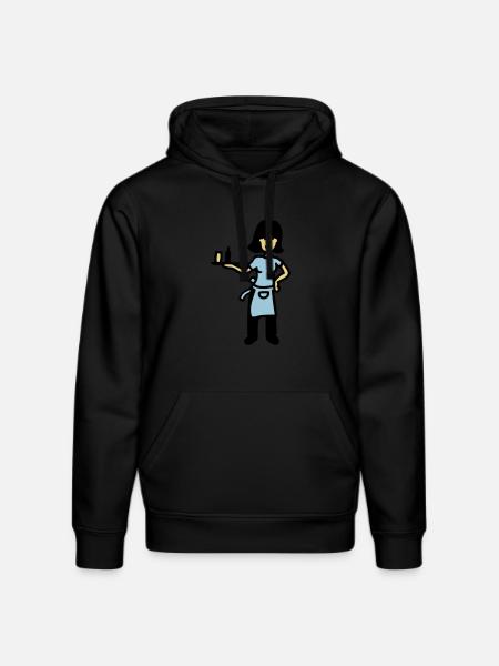 Serveuse 3 - Sweat à capuche bio DRUMMER Stanley/Stella Unisexe - noir