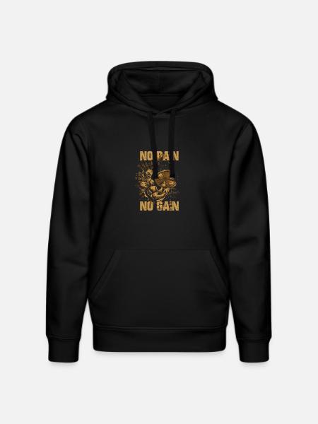 Kein Schmerz Kein Gewinn - Stanley/Stella Unisex Bio-Hoodie DRUMMER - Schwarz