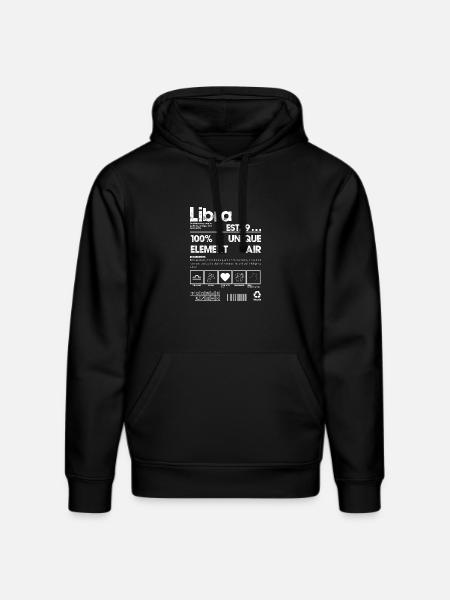 Libra Air Zodiac Fusion - Stanley/Stella DRUMMER Unisex Organic Hoodie - black
