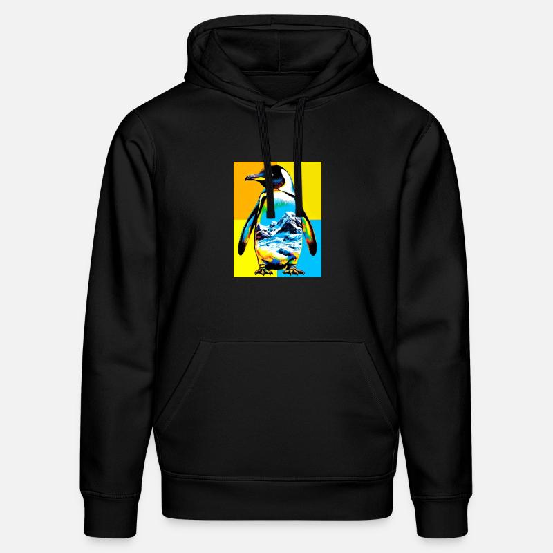 Pinguin - Stanley/Stella Unisex Bio-Hoodie DRUMMER  - Schwarz