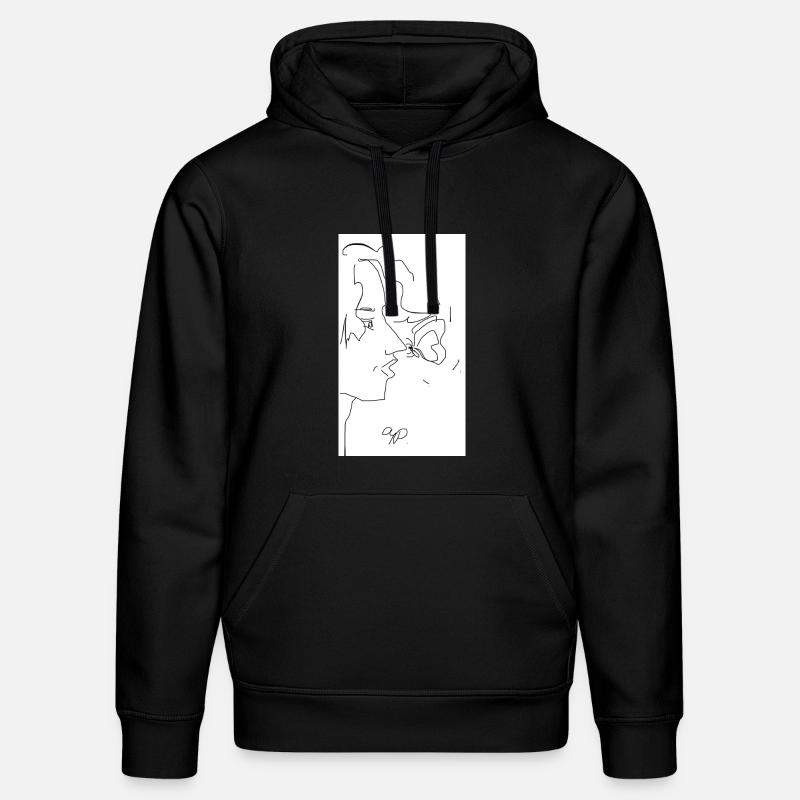 Baiser Papillon - Sweat à capuche bio DRUMMER Stanley/Stella Unisexe - noir