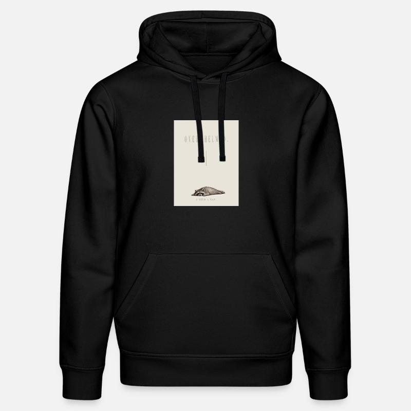 Mème du raton laveur dépassé - Sweat à capuche bio DRUMMER Stanley/Stella Unisexe - noir