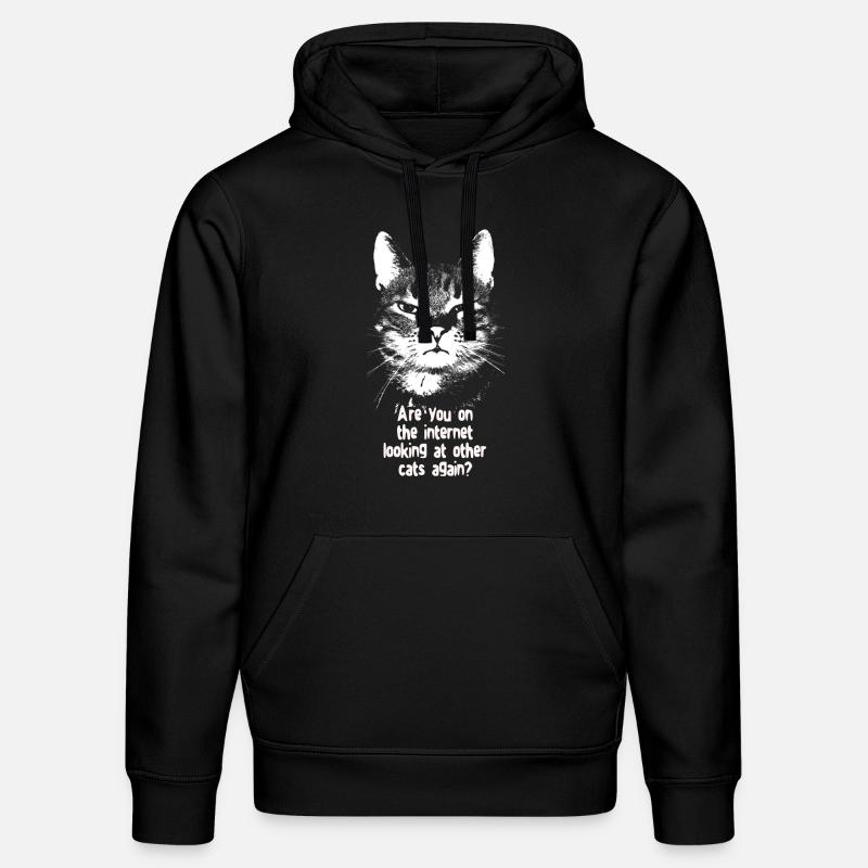 Internet-Katze - Stanley/Stella Unisex Bio-Hoodie DRUMMER  - Schwarz