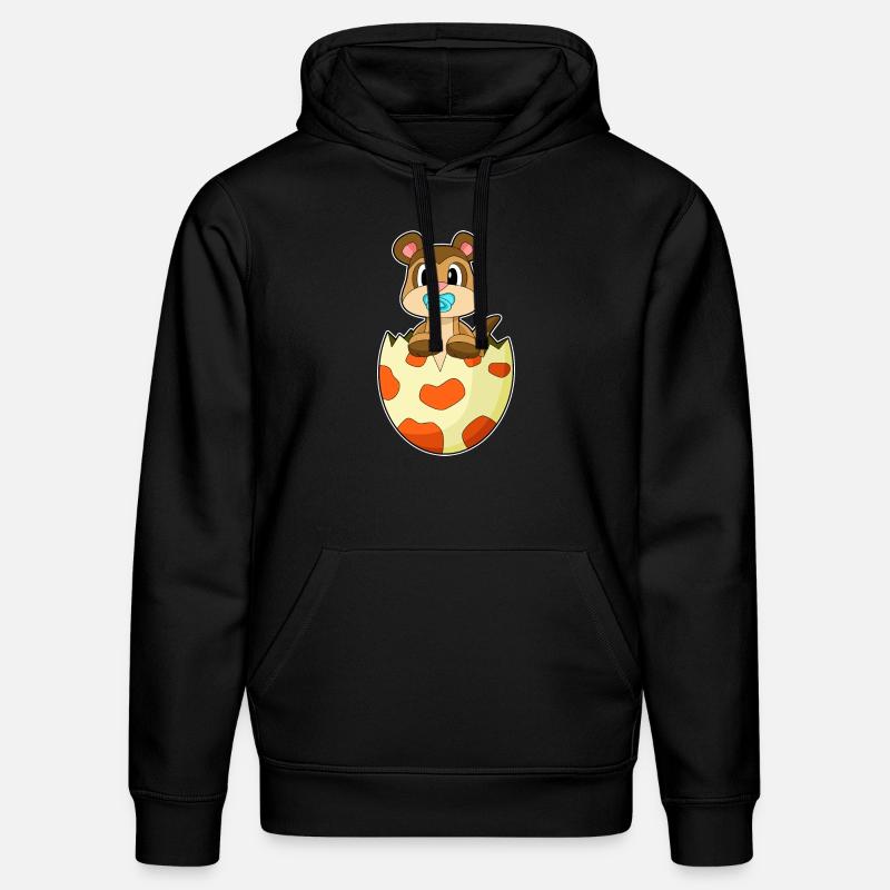 Erdmännchen Schnuller - Stanley/Stella Unisex Bio-Hoodie DRUMMER  - Schwarz