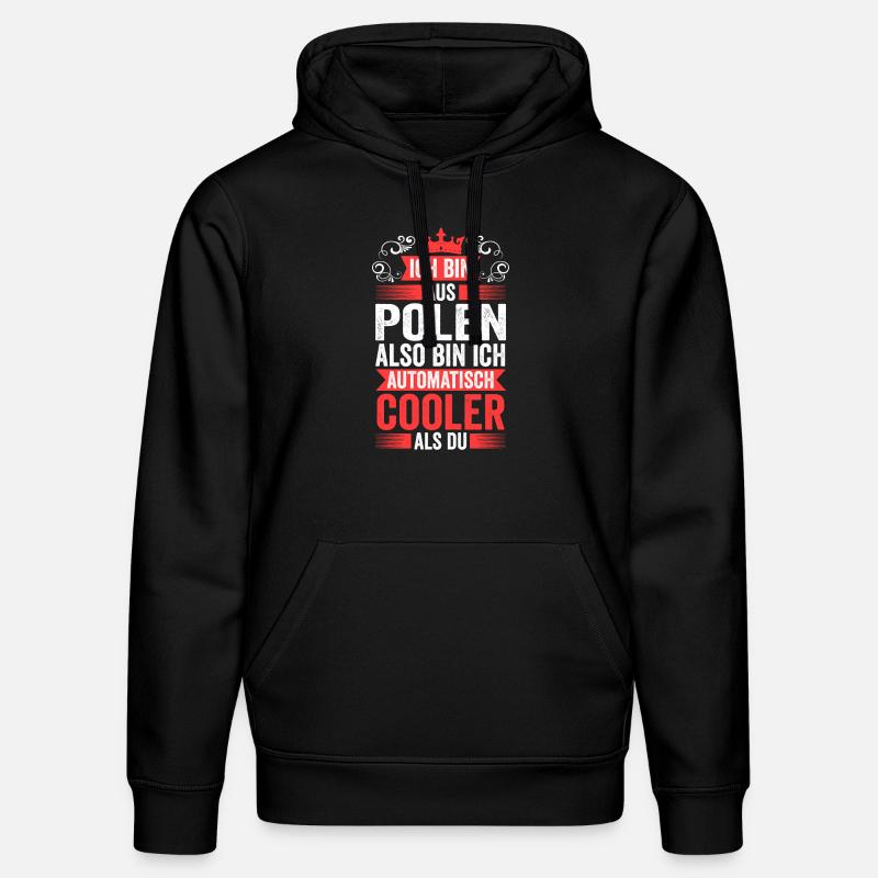 Pole Polnisch Polen - Stanley/Stella Unisex Bio-Hoodie DRUMMER - Schwarz