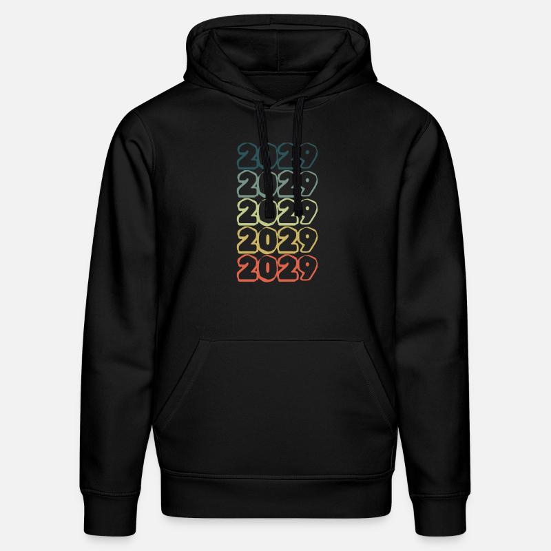Année de naissance 2029 - Sweat à capuche bio DRUMMER Stanley/Stella Unisexe - noir