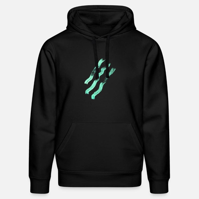 Lignes abstraites - minimalisme - Sweat à capuche bio DRUMMER Stanley/Stella Unisexe - noir