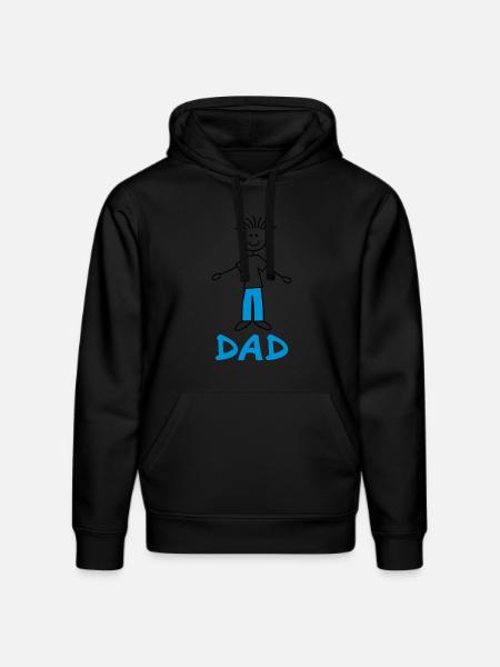 Dad - Stanley/Stella DRUMMER Unisex Organic Hoodie - black