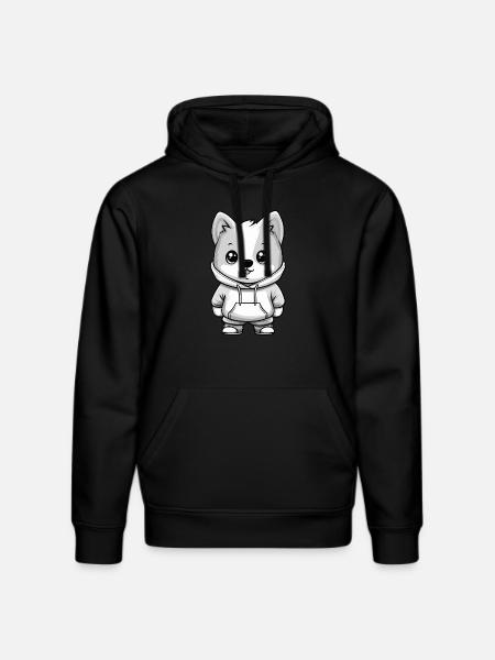 Samoyed Dog Funny - Stanley/Stella DRUMMER Unisex Organic Hoodie - black