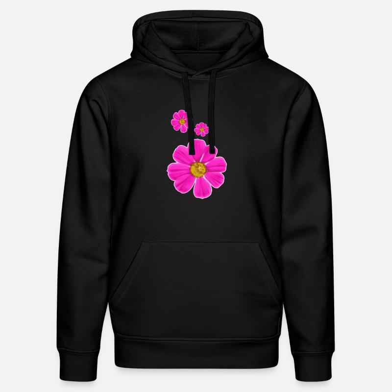 fleurs - Sweat à capuche bio DRUMMER Stanley/Stella Unisexe - noir