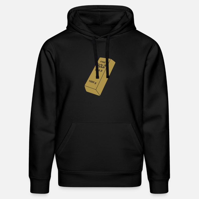 lingot d'or - Sweat à capuche bio DRUMMER Stanley/Stella Unisexe - noir