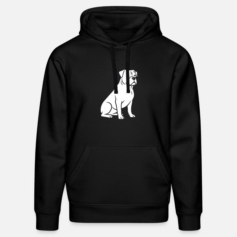 chien chiens vectorielle art design - Sweat à capuche bio DRUMMER Stanley/Stella Unisexe - noir