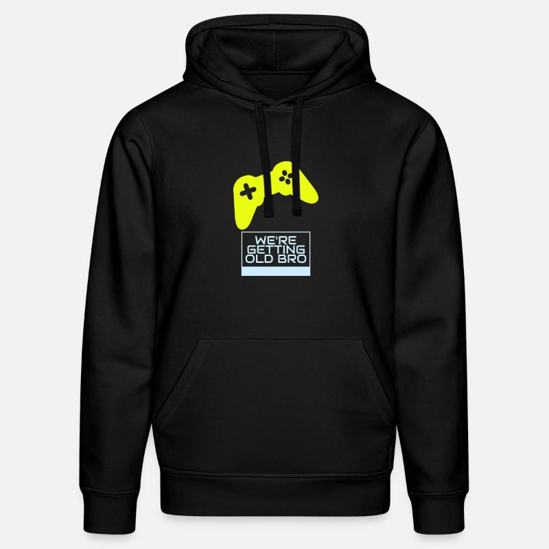 Gamer Nostalgie: On Vieillit - Sweat à capuche bio DRUMMER Stanley/Stella Unisexe - noir