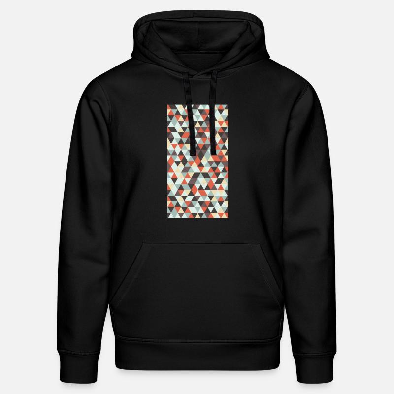Motif triangle - Sweat à capuche bio DRUMMER Stanley/Stella Unisexe - noir