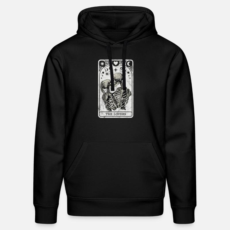 Le Tarot des Amoureux - Sweat à capuche bio DRUMMER Stanley/Stella Unisexe - noir