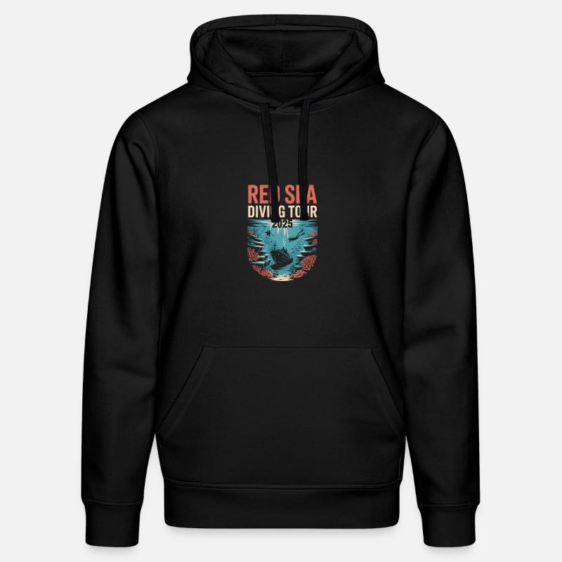 Plongée autour de RedSea 2025 - Sweat à capuche bio DRUMMER Stanley/Stella Unisexe - noir