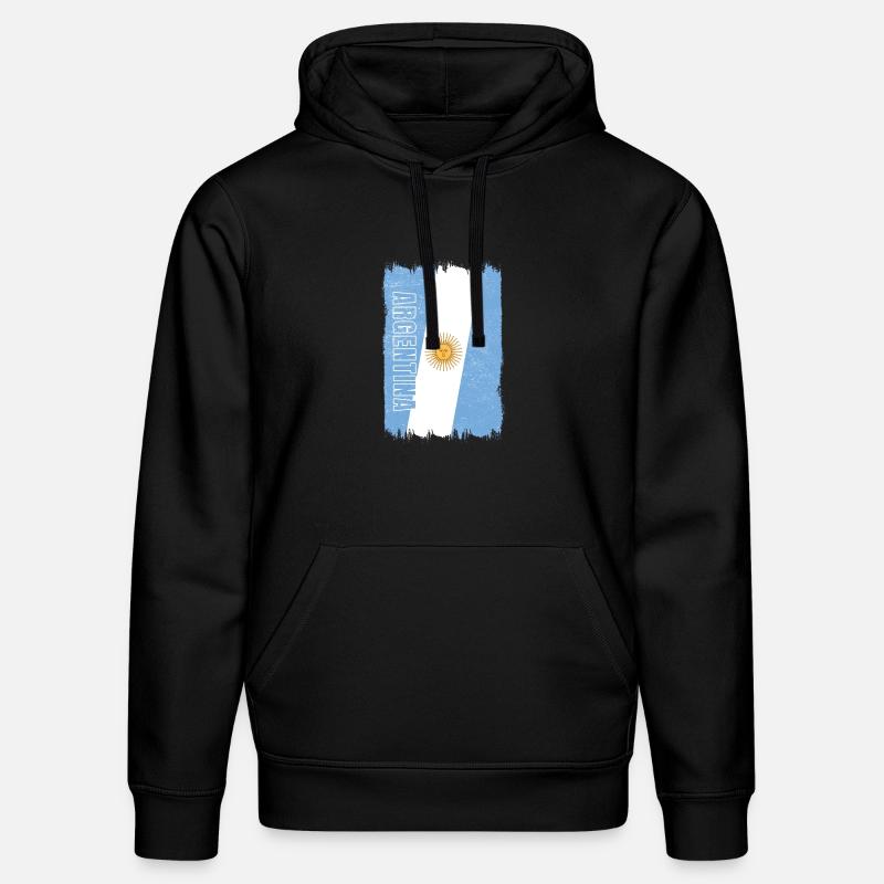 Drapeau Argentine - Sweat à capuche bio DRUMMER Stanley/Stella Unisexe - noir