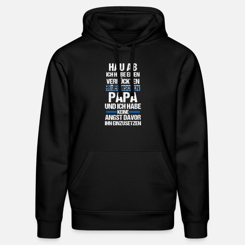 Papa Grec Père Grèce - Sweat à capuche bio DRUMMER Stanley/Stella Unisexe - noir