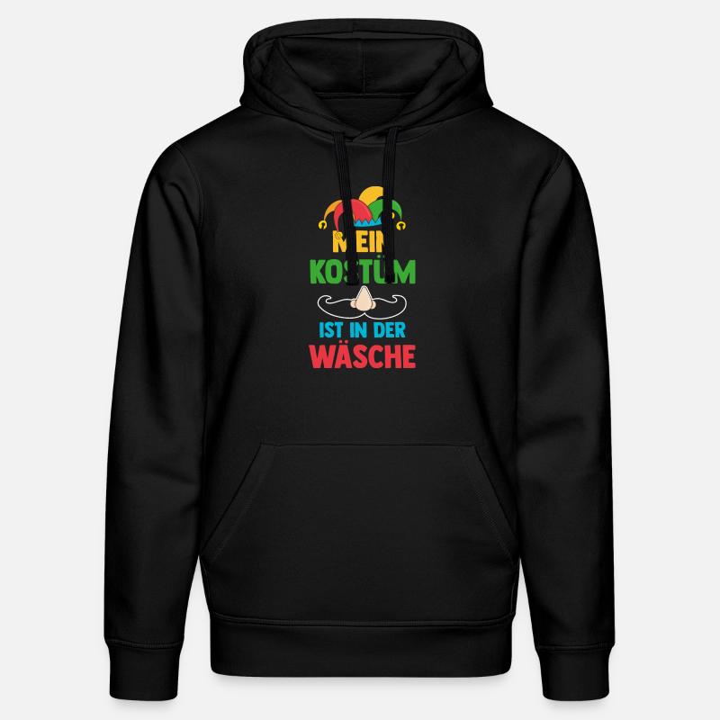 Costume de carnaval Carnaval - Sweat à capuche bio DRUMMER Stanley/Stella Unisexe - noir