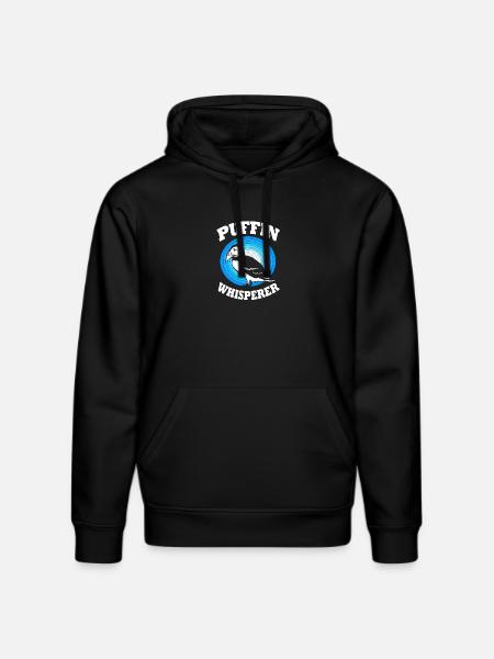 Papageientaucher Puffin - Stanley/Stella DRUMMER Unisex Organic Hoodie - black
