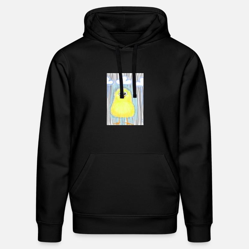 Mignon caneton jaune sous la pluie - Sweat à capuche bio DRUMMER Stanley/Stella Unisexe - noir