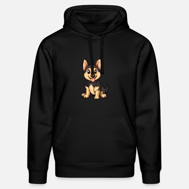 Chien de berger mignon - Sweat à capuche bio DRUMMER Stanley/Stella Unisexe - noir
