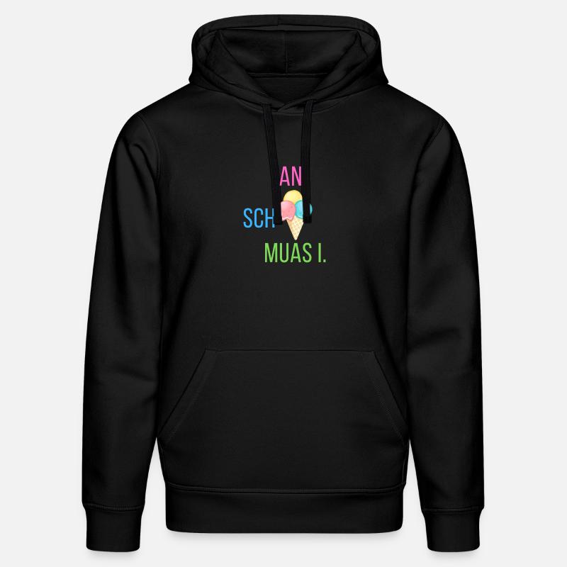 An scheiß muas i - Statement - Stanley/Stella Unisex Bio-Hoodie DRUMMER  - Schwarz