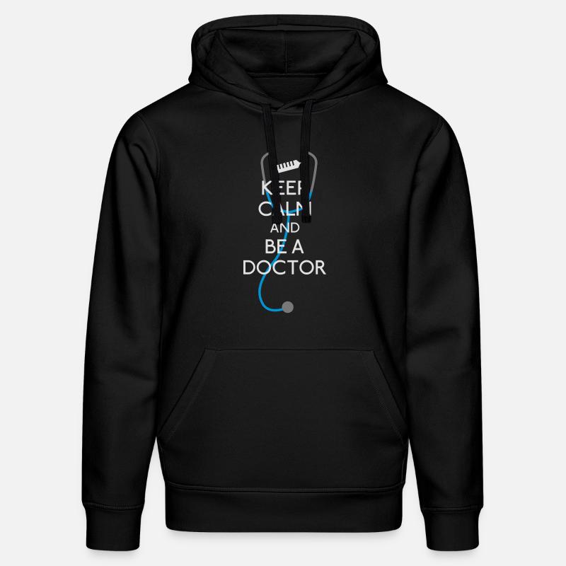 Keep Calm Doctor - Sweat à capuche bio DRUMMER Stanley/Stella Unisexe - noir