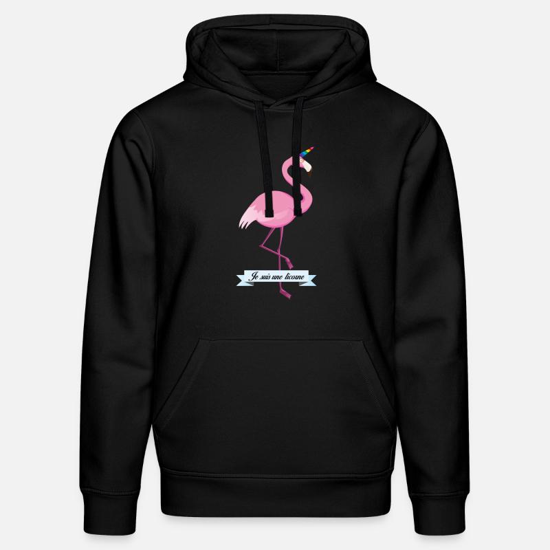 Ich bin ein Einhorn - Stanley/Stella Unisex Bio-Hoodie DRUMMER - Schwarz