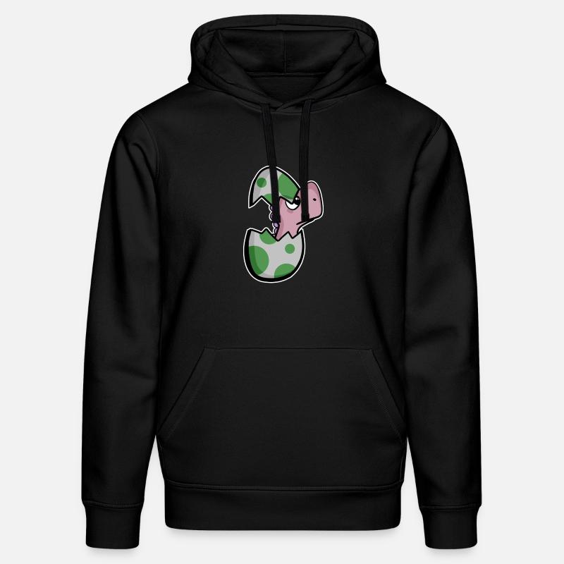 Dinosaure oeuf Dino bébé Motif - Sweat à capuche bio DRUMMER Stanley/Stella Unisexe - noir
