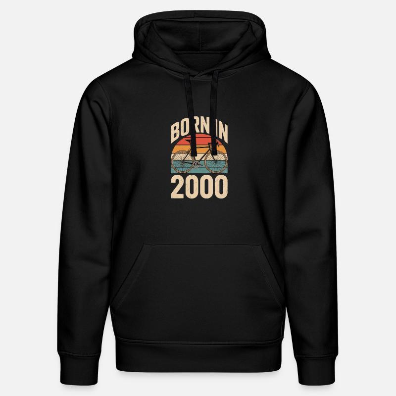 Cyclisme rétro né en 2000 - Sweat à capuche bio DRUMMER Stanley/Stella Unisexe - noir